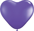 VIOLA Palloncini Cuore 15 cm Qualatex - 100 Pz