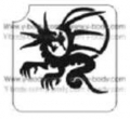 Dragone Sole - Pacchetto Stencil 5 pz - 7x7,5 cm