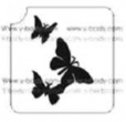 Trio Farfalle - Pacchetto Stencil 5 pz - 6x7,5 cm