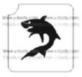 Squalo Terribile - Pacchetto Stencil 5 pz - 5,5x6 cm