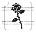 Rosa Perfetta - Pacchetto Stencil 5 pz - 5x8 cm