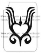 Cuore 350 - Pacchetto Stencil 5 pz - 8x9,5 cm