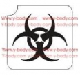 Biohazard - Pacchetto Stencil 5 pz - 6,5x7 cm