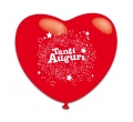 Tanti Auguri CUORE Col. Assort. 30cm 12in - Conf. 25pz