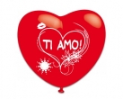 Ti Amo Cuore Rosso 40cm 17in Palloncini - 5 pz