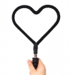 Cuore NERO 20 cm Anello Bolle - MTC