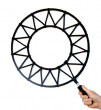 NERO Anello Bolle Multiple 50 cm + Asta Alluminio - MTC