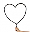 Cuore NERO 50 cm Anello Bolle - MTC