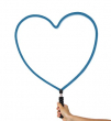 Cuore CELESTE N 50 cm Anello Bolle - MTC