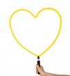 Cuore GIALLO 50 cm Anello Bolle - MTC