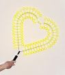 GIALLO FLUO Cuore 3.0 Multibolle 62cm - MTC