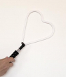 Cuore BIANCO 20 cm Anello Bolle - MTC