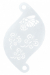 Face Paint Stencil BUTTERFLIES 77075