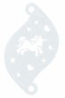 Face Paint Stencil CHARMING (UNICORN) 77071