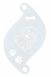 Face Paint Stencil CUTE DOG 77051