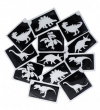 Dino Glitter Tattoo Stencils (12 pcs) 98844