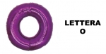 Lettera O Fuchsia - 100cm Mylar Foil Gonfiabile - al pz