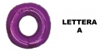 Lettera A Fuchsia - 100cm Mylar Foil Gonfiabile - al pz