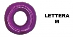 Lettera M Fuchsia - 100cm Mylar Foil Gonfiabile - al pz