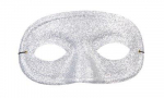 Maschera ARGENTO Glitter Occhi 1 pz