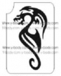 Dragone Tribale - Pacchetto Stencil 10 pz - 6,5x10,5 cm