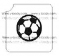 Pallone Calcio - Pacchetto Stencil 10 pz - 5x5,5 cm