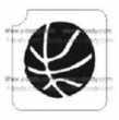 Pallone Basket - Pacchetto Stencil 10 pz - 5,5x5 cm