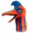 Uccello Becco Lungo Blu Arancio Stridente - 45 cm Pupazzo