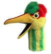 Uccello Becco Lungo Giallo Verde Rosso Oblio  - 45 cm Pupazzo