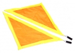 Poi Bandiera Triangolo Arancio Giallo - al paio