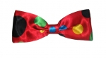 Cravatta RPC 22x10cm Media Farfalla Rosso Punti Colorati Clown - MTC