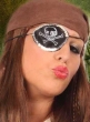 Benda da Pirata Nera con Paillettes Argento