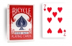 7C Dorso Rosso Carte Uguali Poker Bicycle