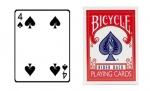 4P Dorso Rosso Carte Uguali Poker Bicycle