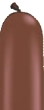 Palloncini Sculture 160 Qualatex Marrone Cioccolato Pieno 100 Pz - Spaghetti