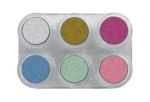 Palette 6 Colori Acqua Perlati Grimas - 6 x 2,5ml (4,4 g)