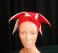 Cappello Giullare Rosso Panna Scamosciato - MTC
