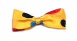 Cravatta GPC 13x6cm Mini Farfalla Giallo Punti Colorati Clown - MTC